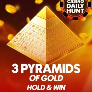 3 PYRAMYDS OF GOLD
